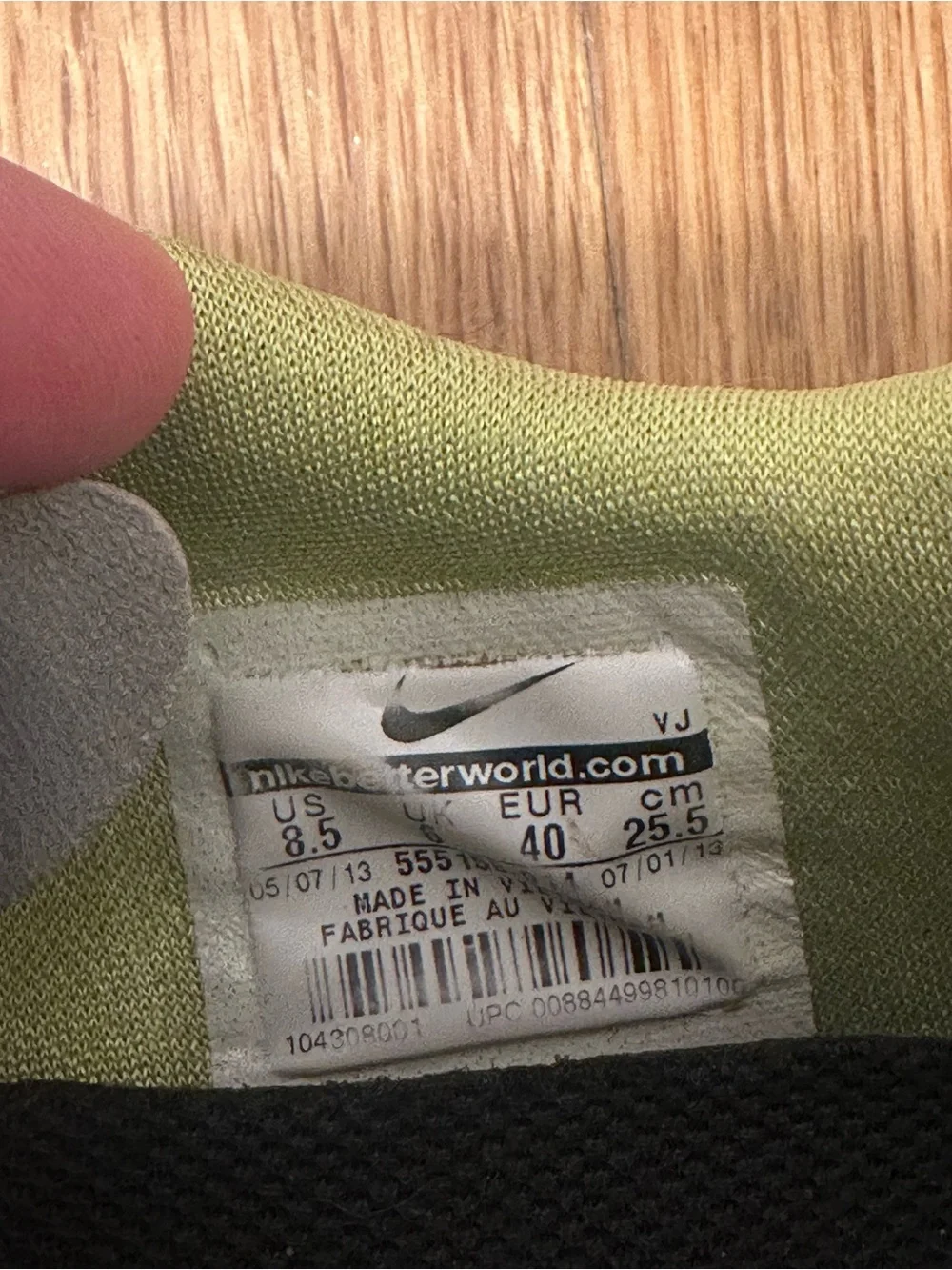 Nike Black Sneakers with Neon Yellow Accents
